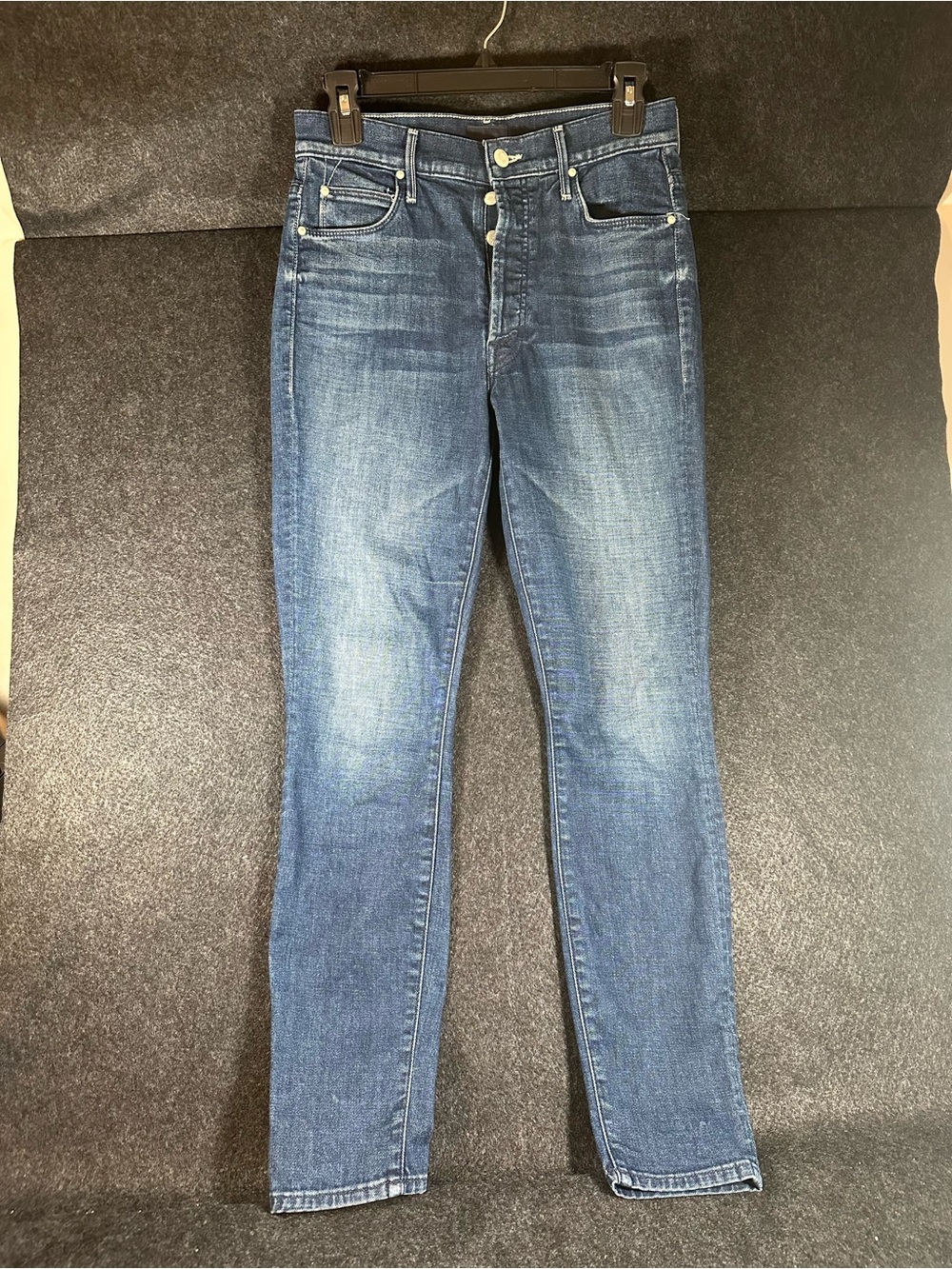 MOTHER The Stunner Ankle Jeans High Rise Button Fly Women Size 27 Made in USA